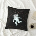 thumbnail image 4 of LNWH Decorative Pillow Covers, Cartoon Fishing Art Square Sofa Decorative Knit Pillow Case, 12"x12", 4 of 8