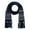 Navy, variant on CTM Heavy Knit Winter Pattern Scarf (Men)