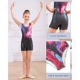 thumbnail image 4 of Aideaone Leotards for Girls Gymnastics Sparkly Kids Dance Unitard Biketards with Shorts 4-11Years, 4 of 8
