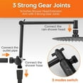 thumbnail image 6 of Matework Adjustable Shower Extension Arm - 16 Inch, Matte Black, Universal Thread, Flexible Height & Angle, 6 of 7