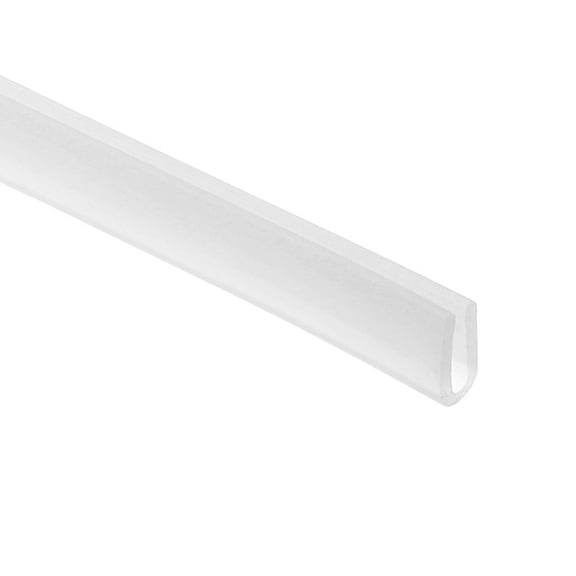 Uxcell U Channel Edging Trim, 13.1 ft Sheet Metal Edge Guard Protector Rubber Edge Trim Air Sealed Seal Strip for Panels Car Doors Steel Plates Hatches Table Corners,3.94"Wx0.39"Tx1.57"H ,Clear