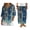 Chinese Style, variant on Hummingbird Blossom Print Womens Button Down Linen Shirts Short Sleeve Blouse Tunic Tops Cover Up V Neck Tops Loose Wide Leg Pants Plus Size for Women Senior