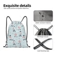 thumbnail image 4 of Zufioo Poodle Playing Skateboard Sports Cinch Sack Gym String Bags Machine Washable Heavy Duty String Backpack for Men Women-Medium, 4 of 6