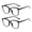 2 Pcs Black, variant on beister Blue Light Blocking Glasses for Computer & Screen Use - Lightweight Anti-Eye Strain Glasses for Woman & Men