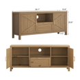 thumbnail image 4 of TV Stand for 65 Inch TV, Entertainment Center with Storage Cabinets and Adjustable Shelf, Farmhouse Media TV Console Table for Home Living Room Bedroom, 4 of 7