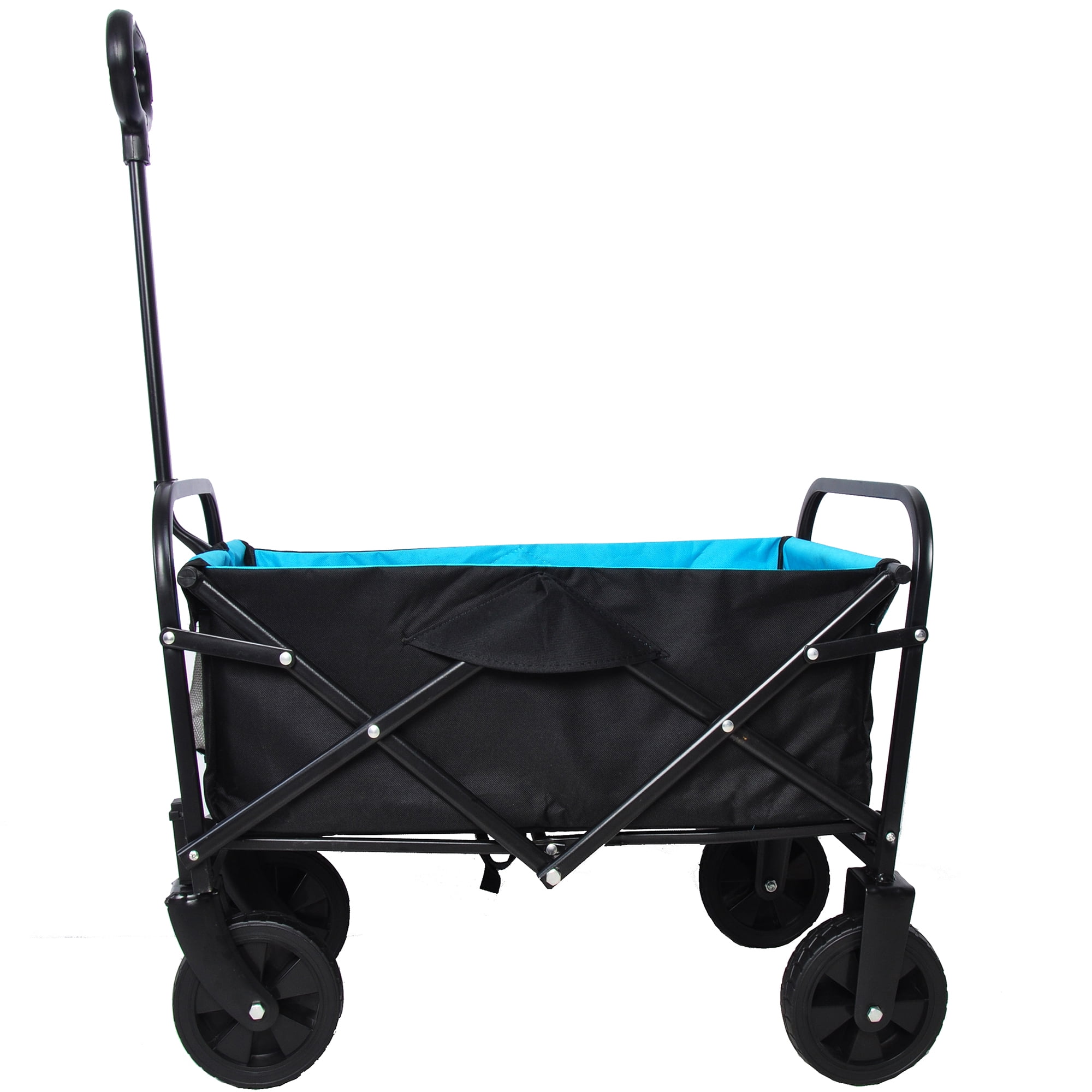 Aimee Lii Folding Utility Wagon Cart, Beach Wagon with Big Wheels for Sand, Portable Wagon, Black Aimee Lii Folding Utility Wagon Cart, Beach Wagon with Big Wheels for Sand, Portable Wagon, Black