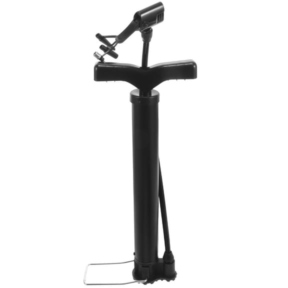 Soimiss Black Portable Steel Hand Pump for Bike Tires Basketball Yoga Ball Inflation