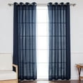 thumbnail image 2 of Quality Home Outdoor Oxford Grommet Top Curtain Panel Pair – Stainless Steel Nickel Grommet Top – Green – 52”W x 84”L – (Set of 2 Panels), 2 of 7
