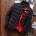 thumbnail image 3 of Men s Padded Coat Mid-length Thick Down Jacket Winter Warm Coat Fitted Fit -ys, 3 of 4