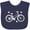 Navy Blue, variant on Inktastic Bicycle Cycling Bike Lover Girls Baby Bib