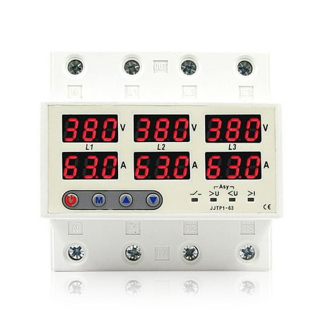

LCD Display Self-reset Protector Overvoltage Undervoltage Current Limiting Circuit Breaker Phase Lost Zeroloss Phase Sequence Voltage Unbalance Protector Overload Automatic Power Off Reclosu