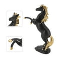 thumbnail image 3 of Estatua de Caballos de Pie, Riqueza moral Rica Rica Decoración de Escultura de Caballos auspiciosas Realistas Modernas para la Sala de Estar, 3 of 7