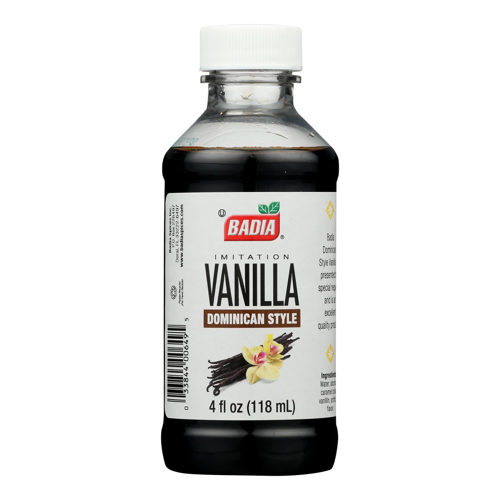badia extract vanilla imitation, 4 oz