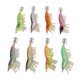 thumbnail image 2 of Señuelos De Camarón De 8 Piezas, Señuelos De Camarón De Silicona Que Brillan En La Oscuridad Con Cuentas Sonoras Para Pesca De Calamar, 2 of 8