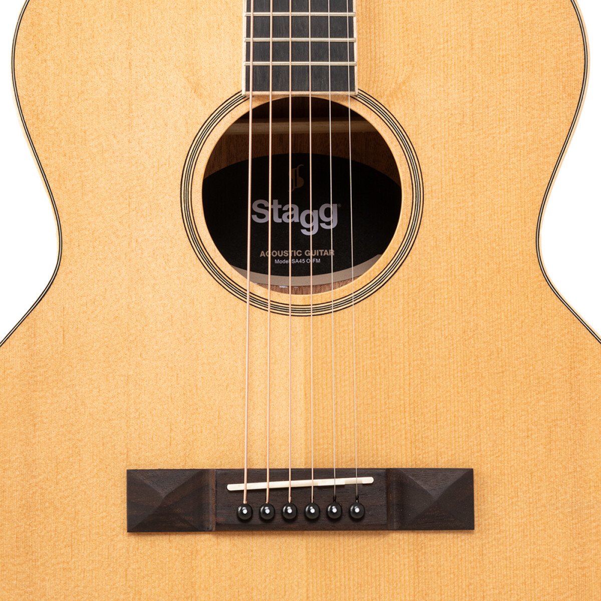 Stagg Orchestra Acoustic Guitar Spruce Top Flamed Mahogany  SA45-O-FM