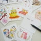 thumbnail image 3 of Tarjetas de papel para decoración de regalos, tarjetas de felicitación o de recompensa, una variedad de diseños, estilo dejar un mensaje, 8,5x9,5 cm, 50 unidades por lote, 3 of 4