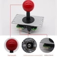 thumbnail image 3 of Langgg 2 Pcs Joystick Arcade Rond Interface Sans Retard Joysticks Jeux d'Arcade Pièces Léger Authentique Kit Classique Durable, 3 of 6
