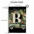 thumbnail image 3 of PHYHOO Letter B Garden Flag Double Sided Outside, Truck Buffalo Plaid Garden Flag Family Last Name Yard Flags Small Burlap Garden Flag Vertical Farmhouse Yard Outdoor Decorations White, 3 of 6