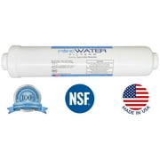 Inline Water Filter Kit for Ice Makers with 1/4 Tubing and a T-Connector