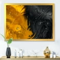 thumbnail image 3 of Designart 'Marriage of Black and Yellow' Modern Framed Art Print, 3 of 4
