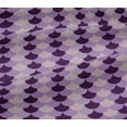 thumbnail image 4 of oneOone Cotton Jersey Purple Fabric Scales Geometric Quilting Supplies Print Sewing Fabric By The Yard 58 Inch Wide, 4 of 4