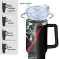 thumbnail image 3 of 40oz Horror Movies Tumbler with Handle and Straw,Gift for Man Women, Halloween Stainless Steel Insulated Cup, Travel Coffee Mug, Terror Water Bottle for Fans, 3 of 6