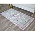 thumbnail image 2 of Soleil BR20A Sahara Dark Gray Tribal Moroccan Dark Gray Area Rug, 2'x4', 2 of 9