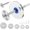 White, variant on PVC Pipe Internal Cutter Set – 360° Rotating Cutter, adjustable depth gauge, 5 HSS Saw Blades & Hex Key Shaftand 2 mandrels, portable PVC/ABS pipe cutter forinternal cutting (White, 7inch)