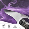 thumbnail image 3 of Bed Long Carpet Bed Rug 72x23.5In Indoor Non-Slip Durable Carpet Floor Mat Runner Rug Bedroom Hallway Carpet Machine Washable Purple River Pattern, 3 of 8