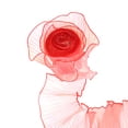 thumbnail image 1 of Uxcell 5.5" x 5.5 Yards Ruffle Pleated Organza Trim Cinta de Encaje Plisada Iridiscente para Manualidades DIY Rojo, 1 of 6