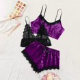 thumbnail image 5 of Lindreshi Lingerie Sets for Women 2pc Set Lace Lingerie Silk Underwear Sleepwear Underwear Pajamas Satin, 5 of 8
