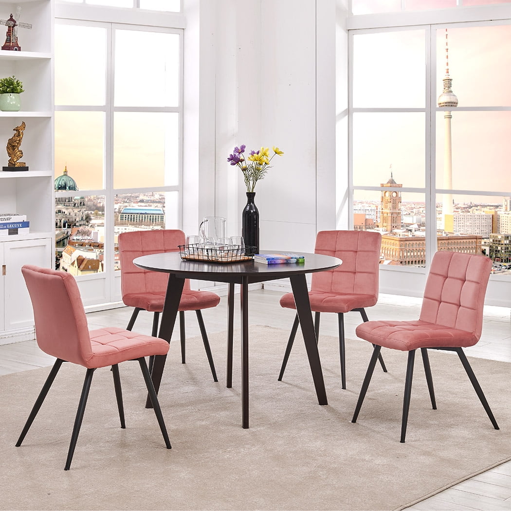 baby pink dining chairs