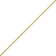 thumbnail image 2 of LoveBling 10K Yellow Gold Solid Diamond Cut Franco Chain Bracelet (1.3mm, 9"), 2 of 4