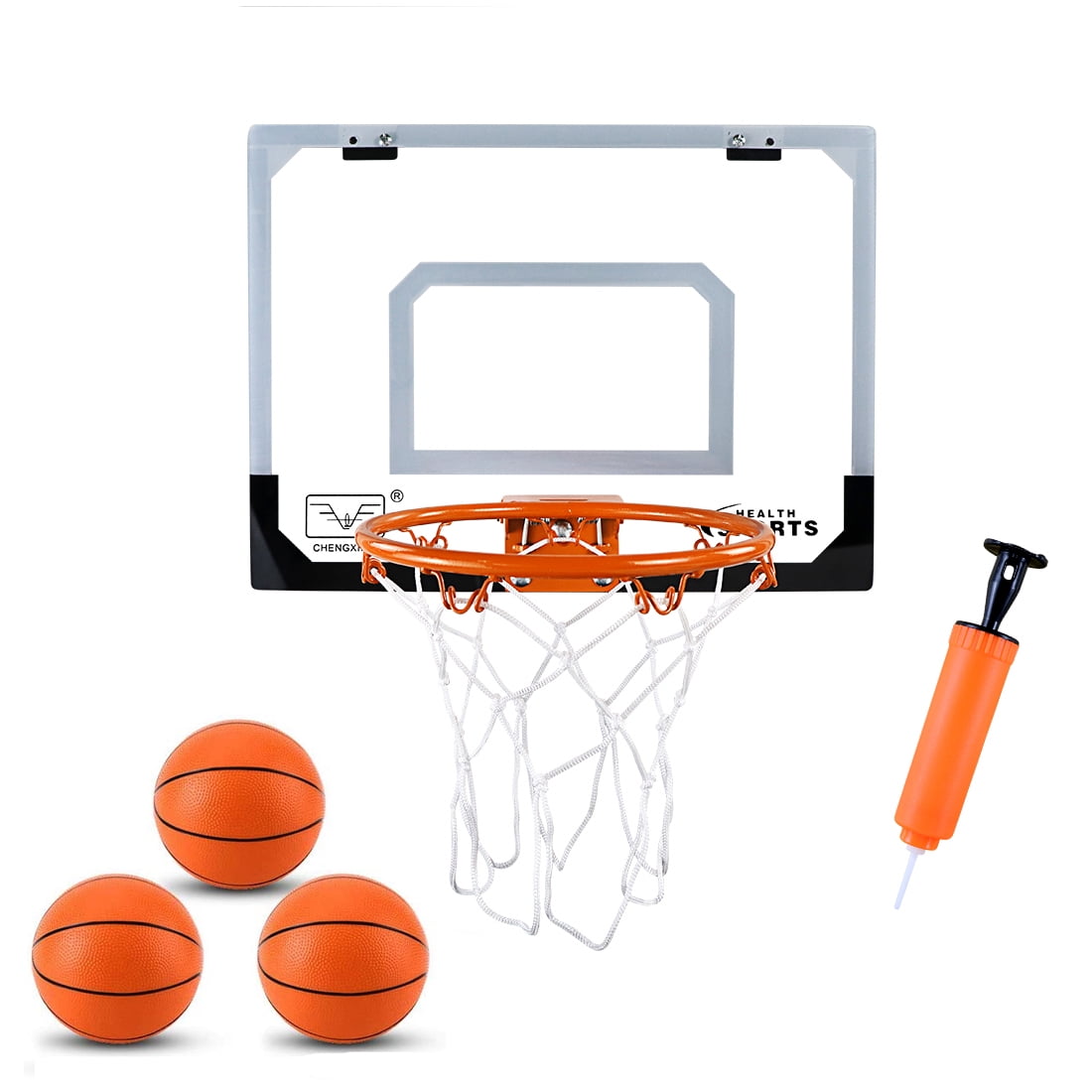 TOPNEW Indoor Mini Basketball Hoop Set with 3 Balls for Kids and Adults