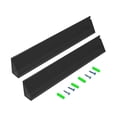 thumbnail image 3 of 2 soportes para exhibir tarjetas, estante organizador de pared, estante de almacenamiento de protección para Negro, 3 of 9