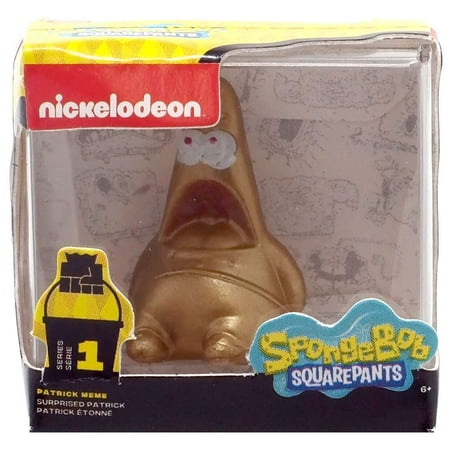 5 Surprise Spongebob Patrick Meme Miniature (Surprised, Gold) (No Packaging)