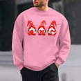 thumbnail image 2 of WREESH Graphic Crewneck Sweatshirt Men Valentine's Day Heart Printed Crewneck Sweatshirts Casual Pullover Tops Pink, 2 of 6