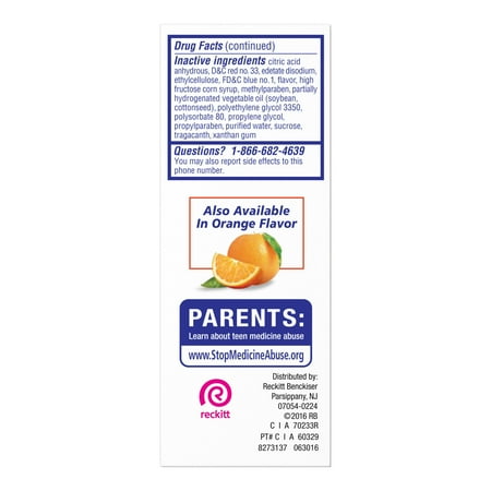 Delsym Adult Cough Suppressant Liquid, Grape Flavor, 3 Ounce