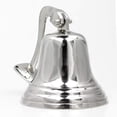 thumbnail image 2 of 7" Polished Aluminum Dinner Bell - Nautical Ship Décor, 2 of 6