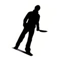 thumbnail image 4 of Dolls Action Figures,  Desktop Shadow Figures, 6 Inch, Metal Powder Coating, Table Top Home Decorations, Eerie Poses Metal Mini Shadow Figures, 4 of 8