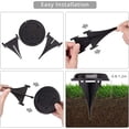 thumbnail image 4 of LINLIN Solar Ground Lights, 4 pcs 8 LED Solar Garden Lights Outdoor Ground Solar Lights Pathway Lighting Waterproof Path Lights for Stairway Landscape, 4 of 8