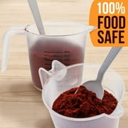 U.S. Kitchen Supply - 16 oz (500 ml) Plastic Graduated Measuring Cups with Pitcher Handles (Pack of 6) - 2 Cup Capacity, Ounce and ML Cup Markings - Measure & Mix Recipe Ingredients, Flour, Water, Oil