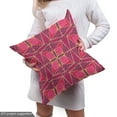 thumbnail image 4 of Ambesonne Geometric Fabric by the Yard Upholstery, Patchwork Floral Squares, 5 Yards, Multicolor, 4 of 4