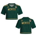 thumbnail image 5 of 2026 New Mexico Soccer Jersey Women, Printed Mexico National Team Design, Mexican Jersey Soccer Crop Top, Mens V-Neck Short Sleeve Match Day Athletic Casual Football Shirt for Adult, 5 of 6