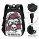 thumbnail image 3 of Fotbe Gothic Skulls And Roses Mochila con Estampado y Puerto USB para Hombre y Mujer, Mochila Antirrobo, Mochila de Viaje, Mochila Escolar, Mochila Universitaria, 3 of 7