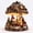 Gnome, variant on 2026 Magical Christmas Mushroom Lamp, Rustic Tabletop Decor with Santa Claus Hedgehog and Snowy Pinecone Berry Details, Whimsical Holiday Centerpiece