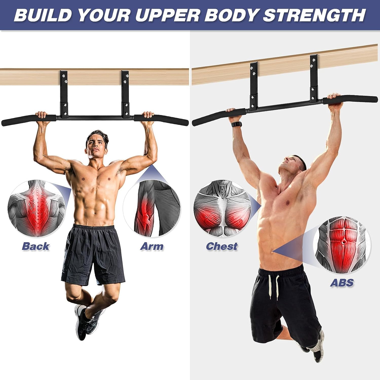 ATENTO Pull Up Bar Ceiling Mount Chin Up Bars Home Gym Exercise Equipment Walmart