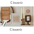thumbnail image 6 of Chamvis Flickering Ivory Flameless LED Battery Operated Taper Plastic Candles 3D Wick Lights 6PK with Remote Control with Timer for Home Decor Halloween Christmas Wedding, 6 of 17