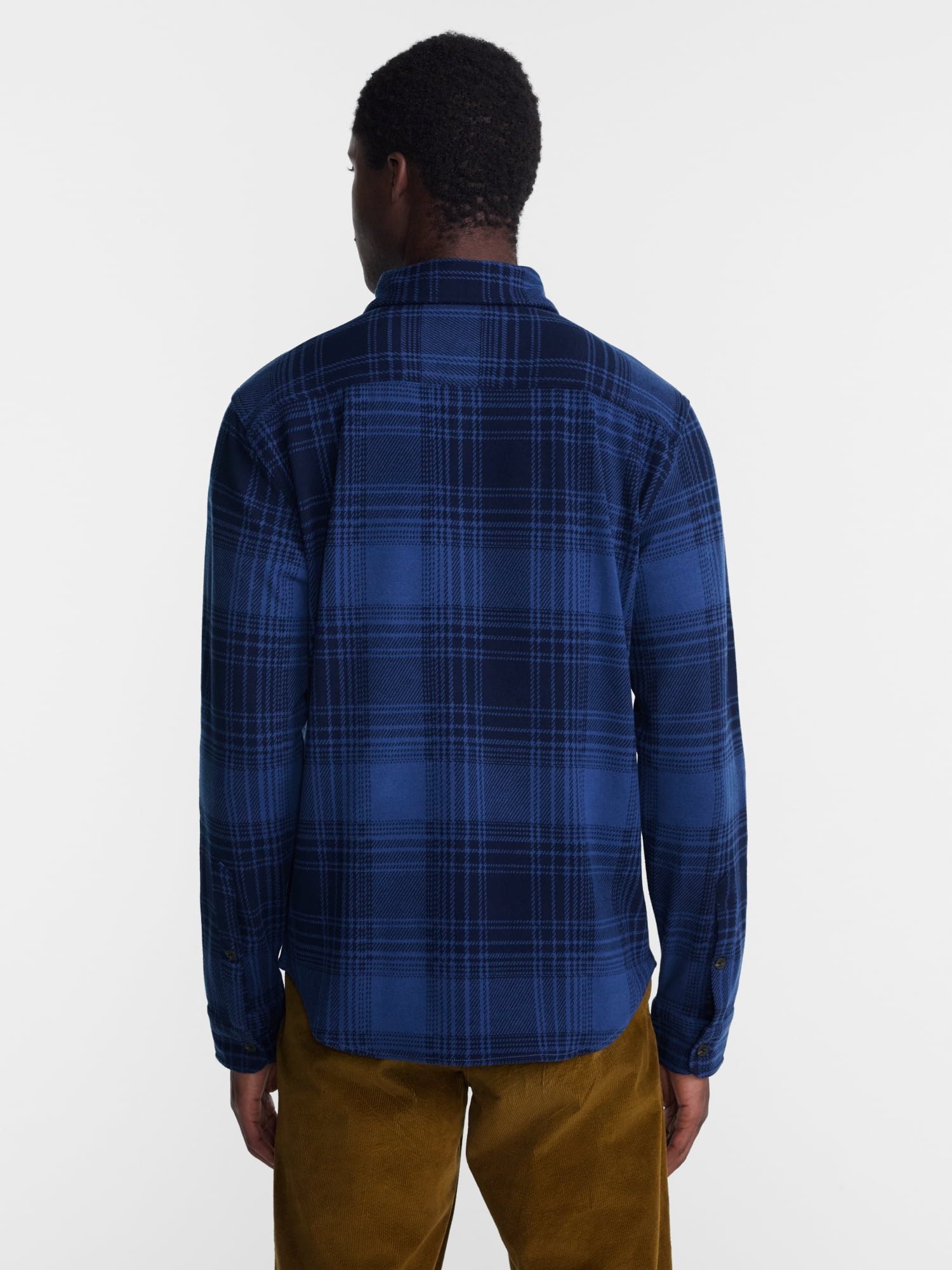 George Men's Knit Overshirt with Long Sleeves, Sizes XS-4XLT