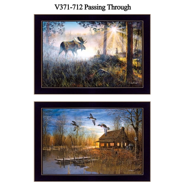"Passing Through" Collection By Jim Hansen, Printed Wall Art, Ready To Hang Framed Poster, Black Frame